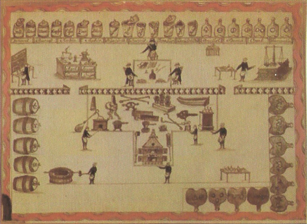 Rite de Stricte Observance : Plan de la salle des grades alchimiques